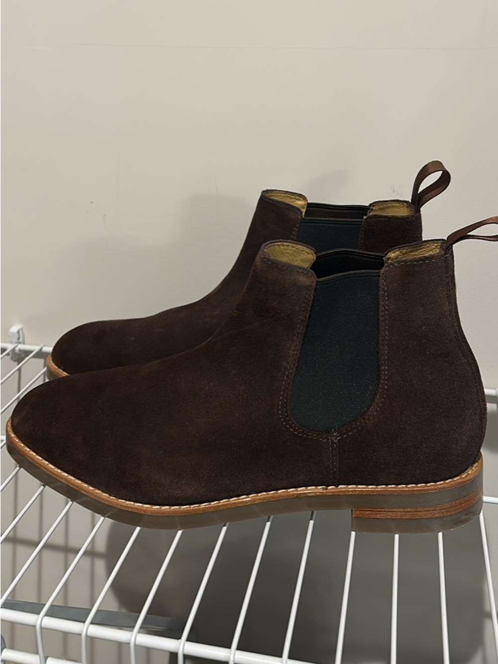 J. Crew Dark Brown Suede Chukka Chelsea Boots